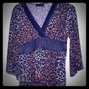 Animal print blouse